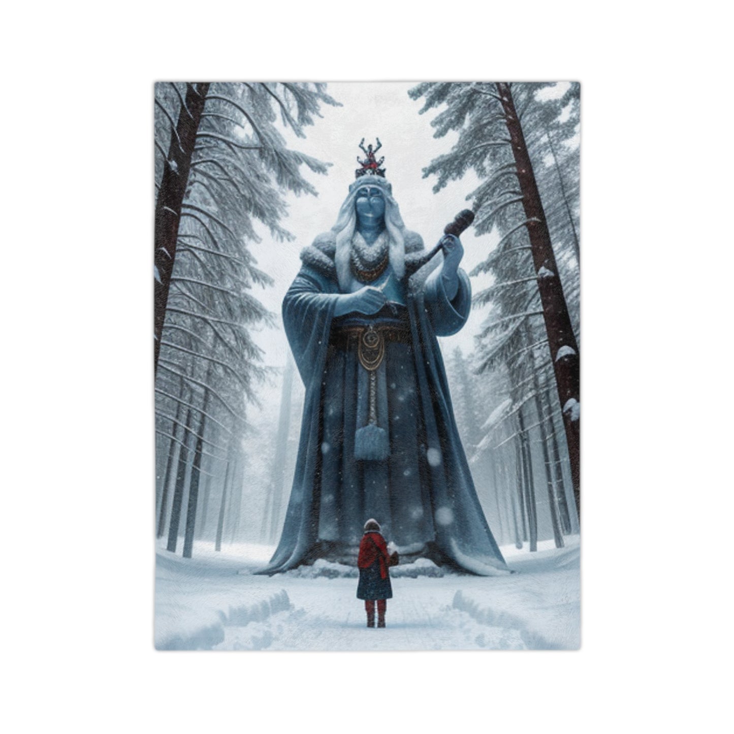 Holly God and Goddess Yule Blanket